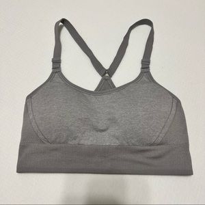 Grey sports bra